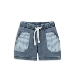 Bermuda in felpa denim