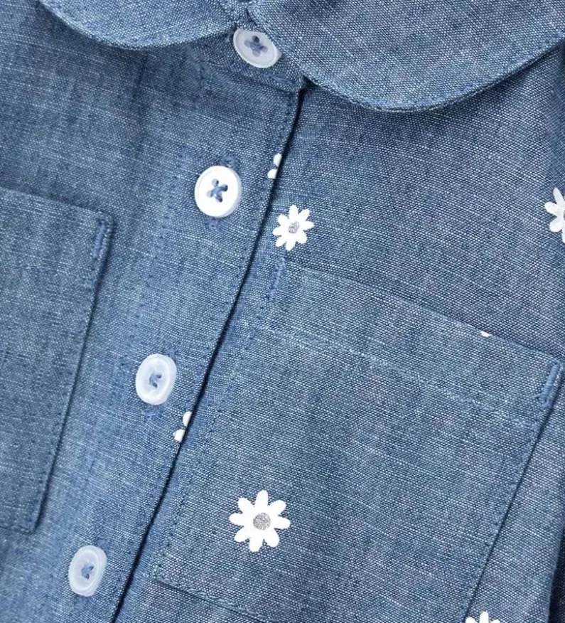 Camicia con margherite