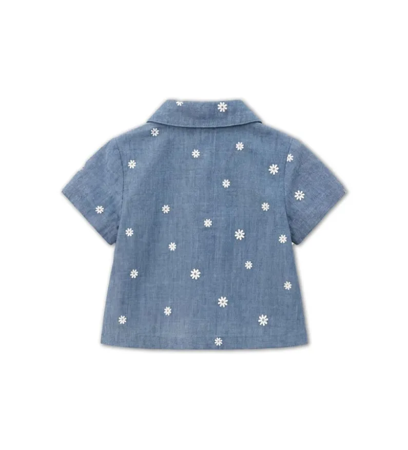 Camicia con margherite