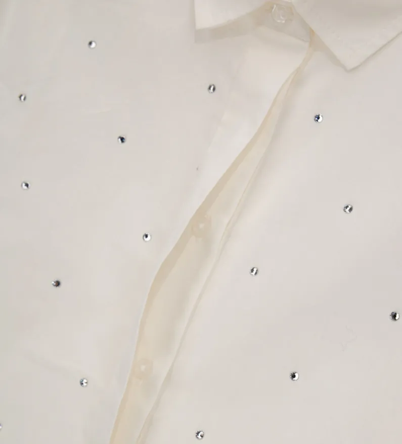 Camicia con strass