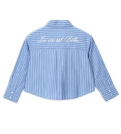 Camicia corta a righe