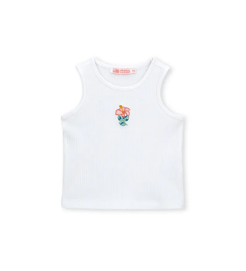 Canotta con fiore