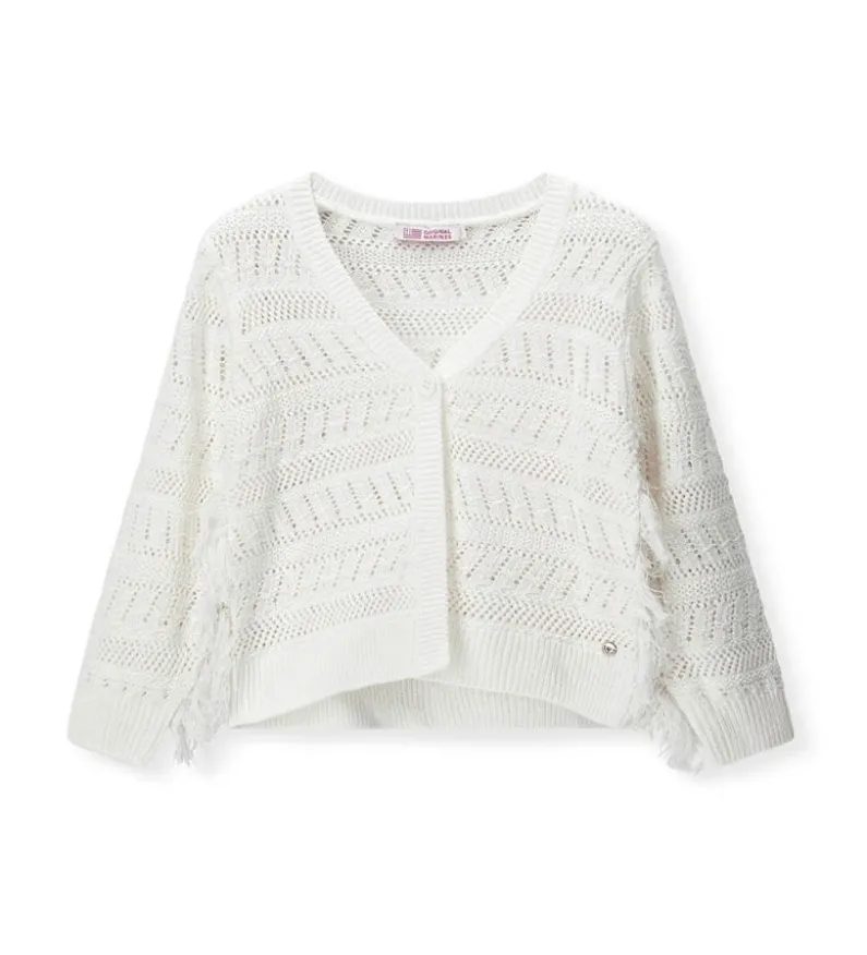 Cardigan con frange