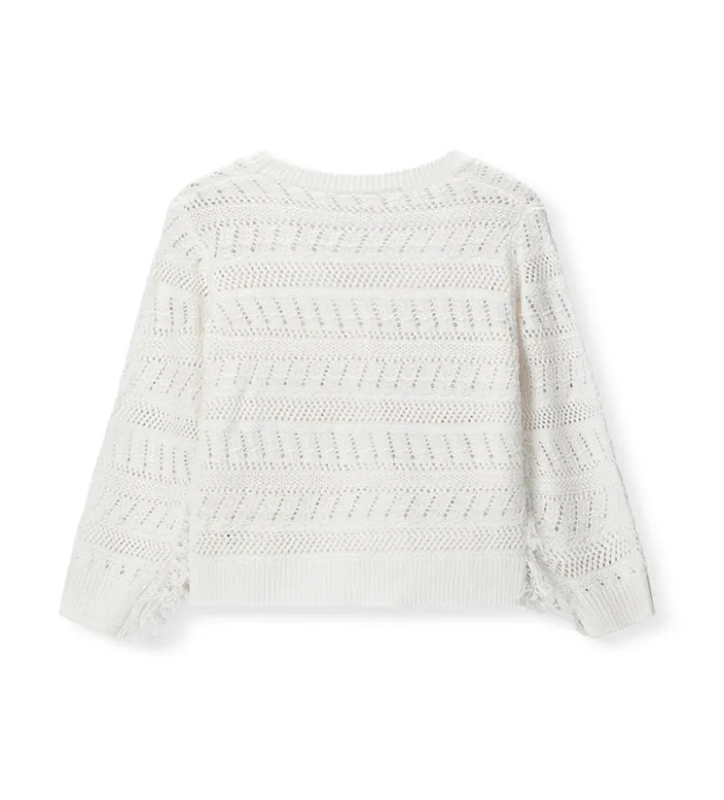 Cardigan con frange