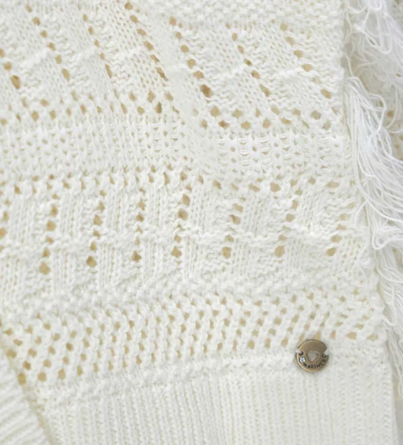 Cardigan con frange