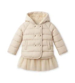 Giubbotto imbottito con tulle