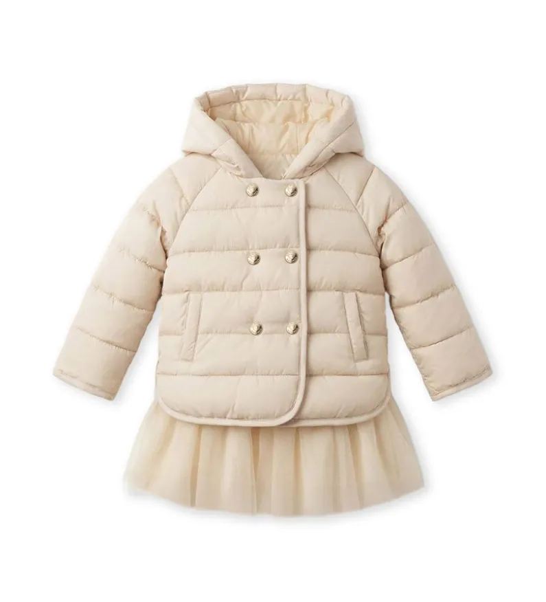 Giubbotto imbottito con tulle