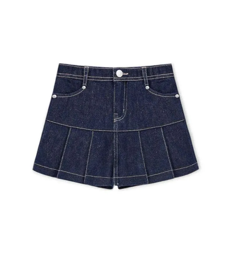 Gonna pantalone in jeans
