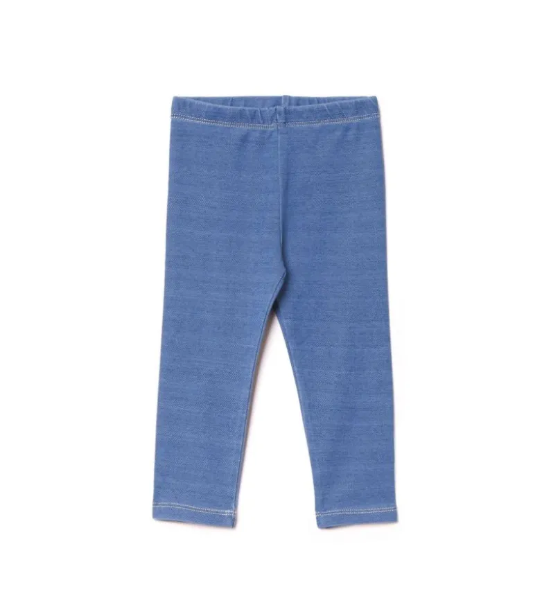 Leggings felpa denim