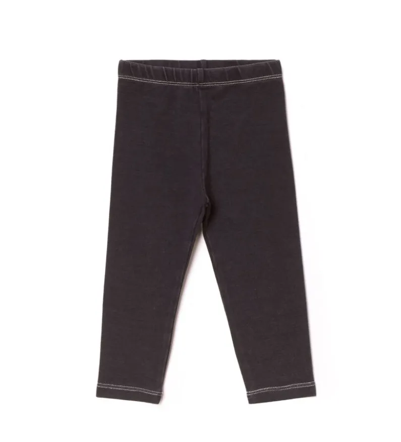 Leggings felpa denim
