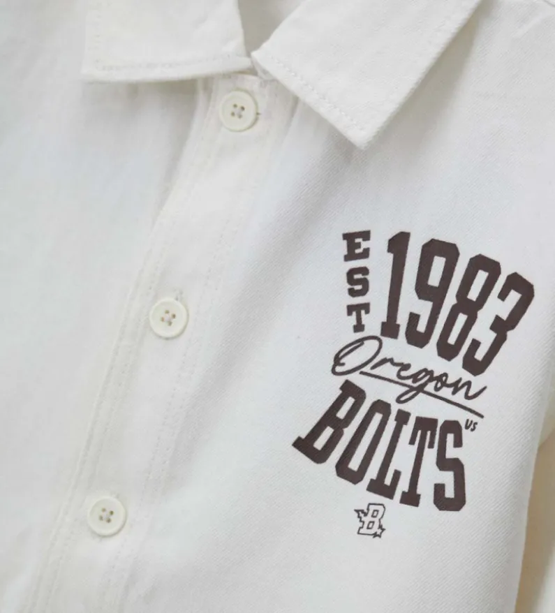 Overshirt con stampa