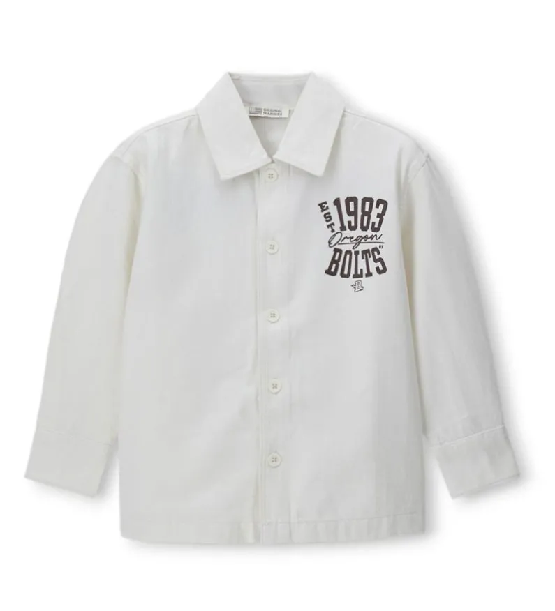 Overshirt con stampa