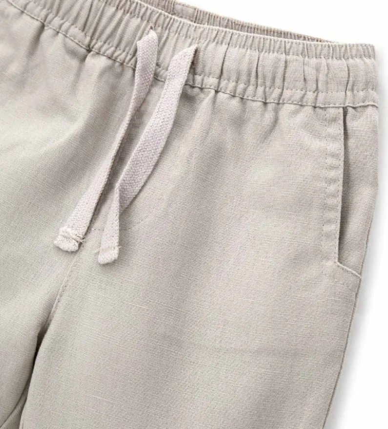 Pantaloni misto lino