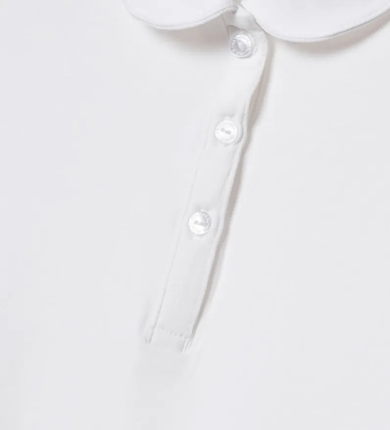 Polo manica lunga e collo camicia