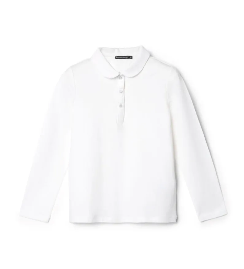 Polo manica lunga e collo camicia