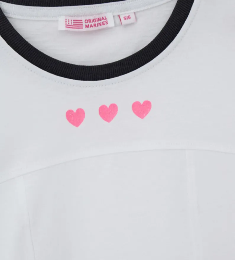 T-shirt con cuori
