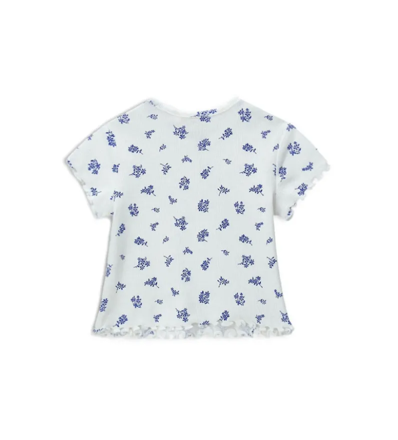 T-shirt con fiori