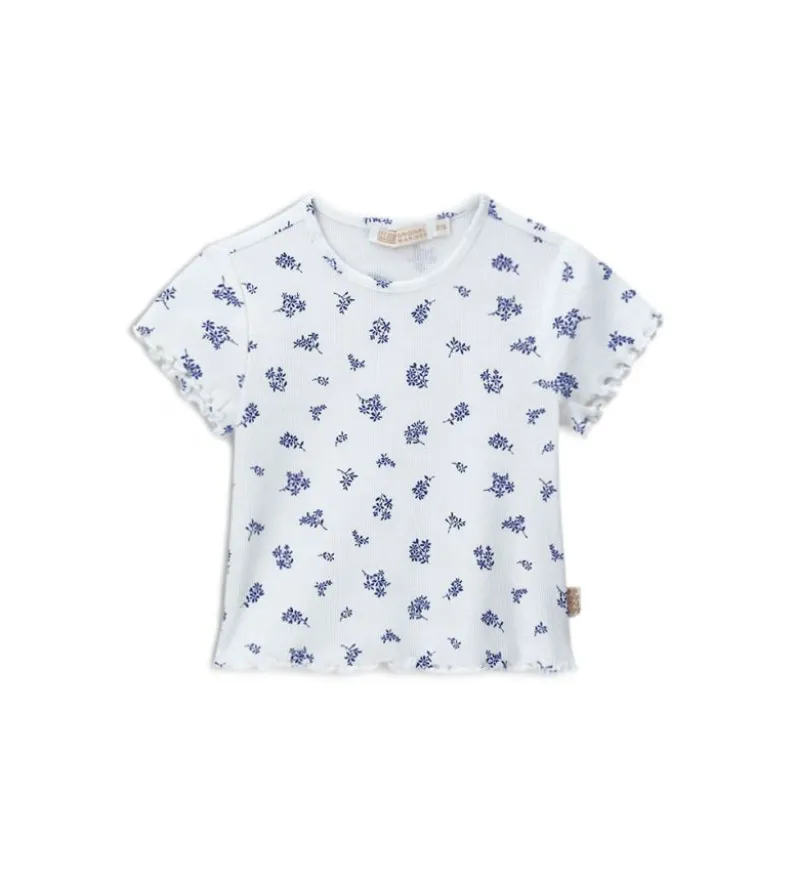T-shirt con fiori