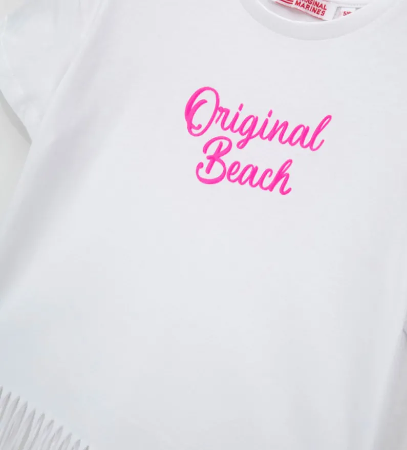 T-shirt con frange