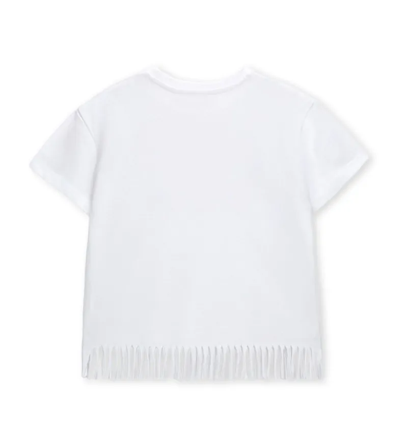 T-shirt con frange