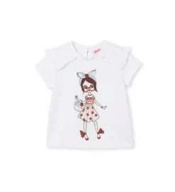 T-shirt con glitter