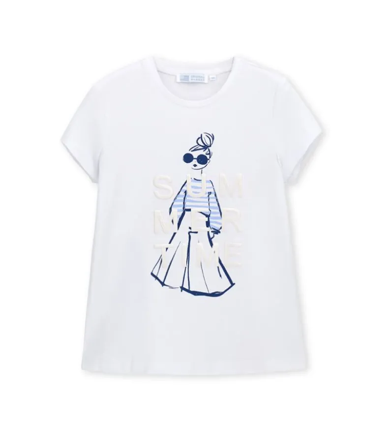 T-shirt con glitter