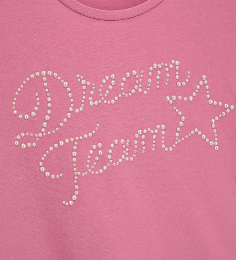 T-shirt con perle