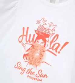 T-shirt con volant