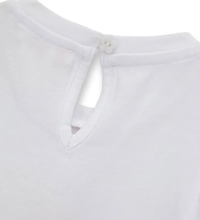 T-shirt con volant