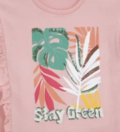 T-shirt con volant